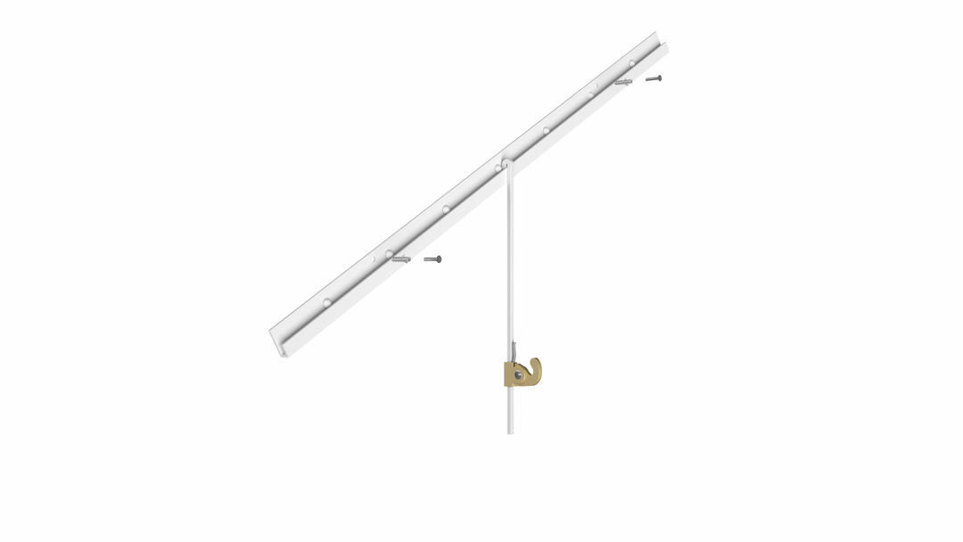 Rail Cimaise Escalier pour tableaux de 3kg